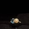 Natural Pearl Ring for Women, 1.25 Carat Center Stone, 925 Sterling Silver Band, Accented with White Topaz – Elegant & Timeless Jewelry Gift - 图片 3