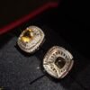 Natural Citrine Earrings – 2 Carat Cushion-Cut Citrine Set in 925 Sterling Silver with Sparkling Zircon Accents | Elegant Fine Jewelry - 图片 4