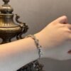 Natural Citrine Bracelet – 8 Carat Cushion-Cut Citrine Stones Set in 925 Sterling Silver with Sparkling Zircon Accents | Elegant Handmade Jewelry - 图片 4