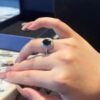 3.25 Ct Natural Diopside Ring in 925 Silver - Adjustable Oval Cut May Birthstone Jewelry, Healing Crystal Ring for Women, Perfect Gift for Mother/Wife/Girlfriend - 图片 7