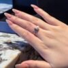 Natural Pearl Ring for Women, 1.25 Carat Center Stone, 925 Sterling Silver Band, Accented with White Topaz – Elegant & Timeless Jewelry Gift - 图片 5