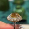 Natural Citrine Ring – 10 Carat Oval-Cut Citrine in 925 Sterling Silver with Sparkling Zircon Accents | Statement Fine Jewelry - 图片 5